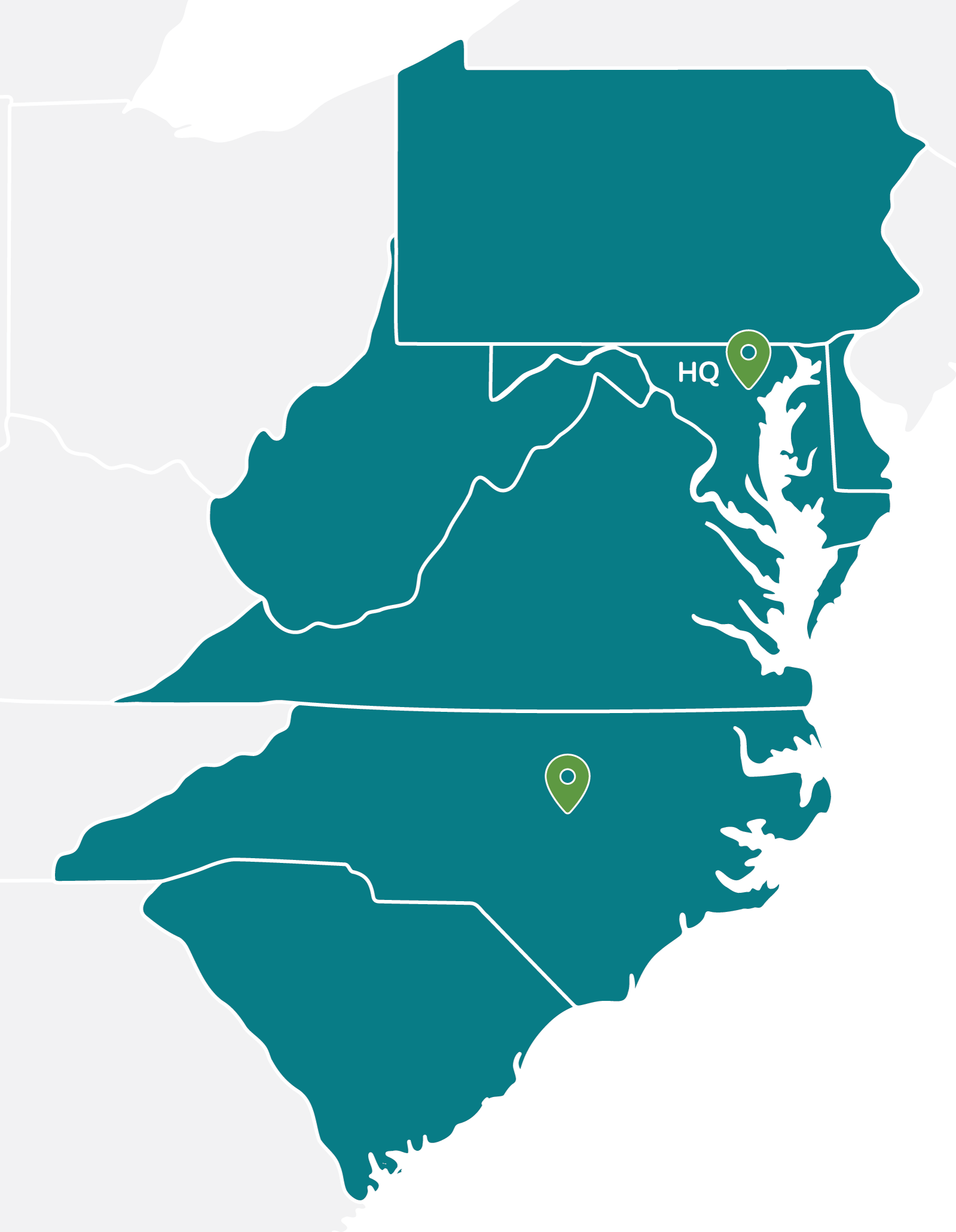 Southway Builders office locations on a map